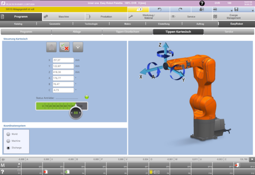 Die Steuerung des EasyRobot ist in das WPS integriert.